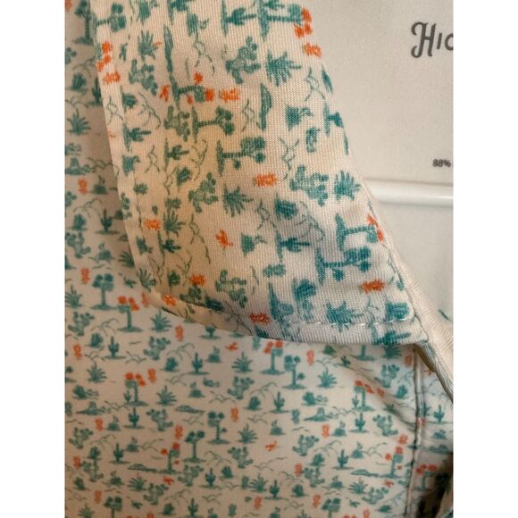 Hickey Freeman Performance Golf Polo Shirt Men's Sz XL w/ Cactus/Palm - Picture 7 of 7